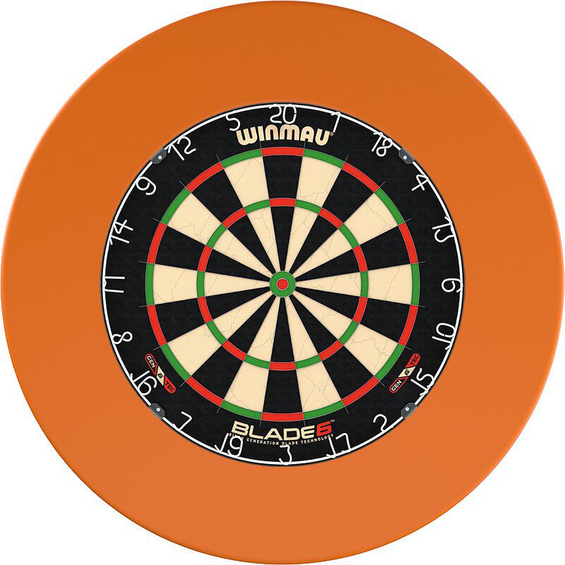 Dartbord surround orange - voorbeeld met dartbord