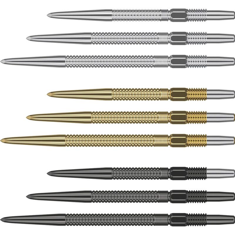 Target Swiss Points Grd dartpunten in Silver, Gold & Black