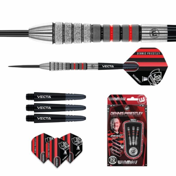 Fléchettes Dennis Priestley Diamond 30th Anniversary par Winmau - 90%