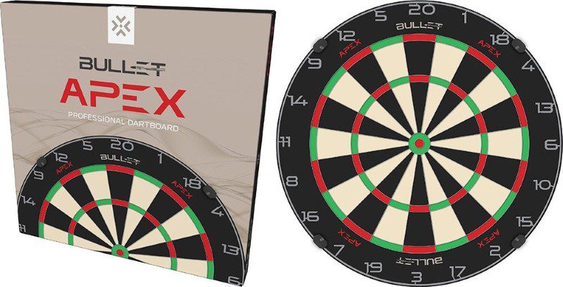 Dartbord Bullet APEX van Biljarts 't Clubke