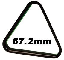 Support triangulaire noir pour boules de billard par Biljarts 't Clubke