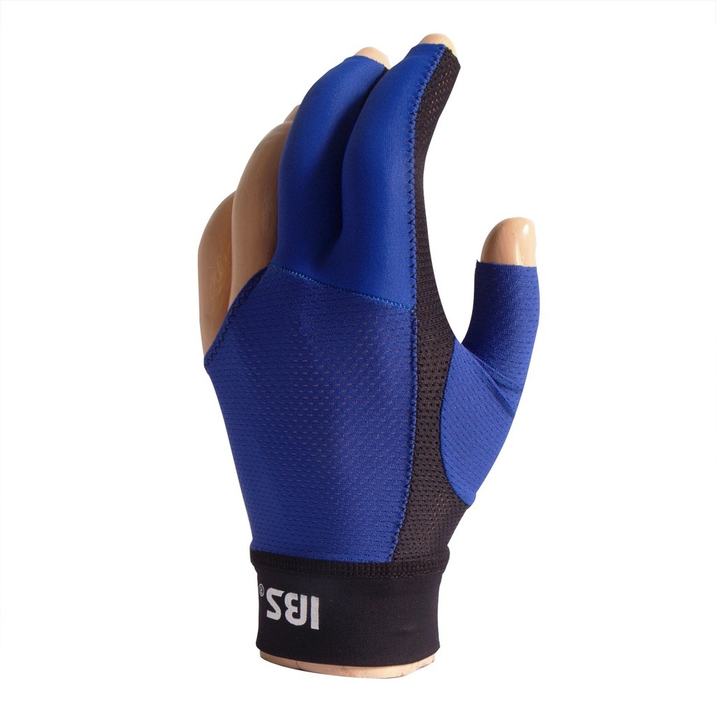 Biljarthandschoen IBS Gold Mesh blauw