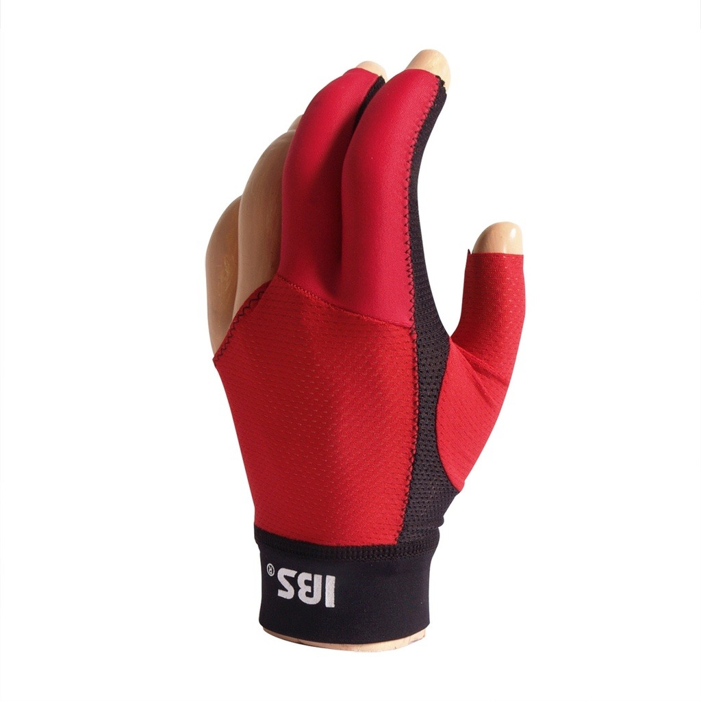 Biljarthandschoen IBS Gold Mesh rood