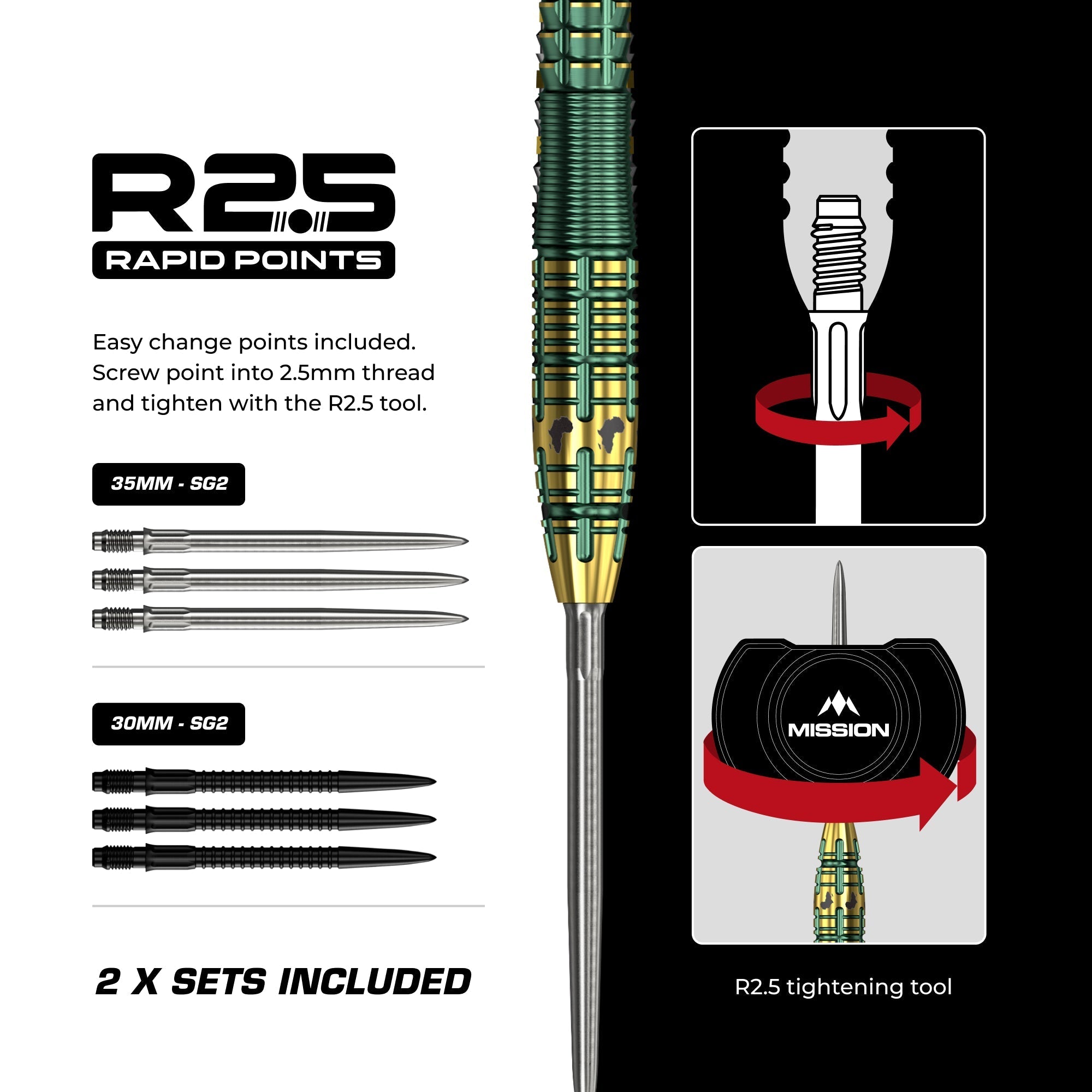 Mission Darts Devon Petersen R2.5 95%