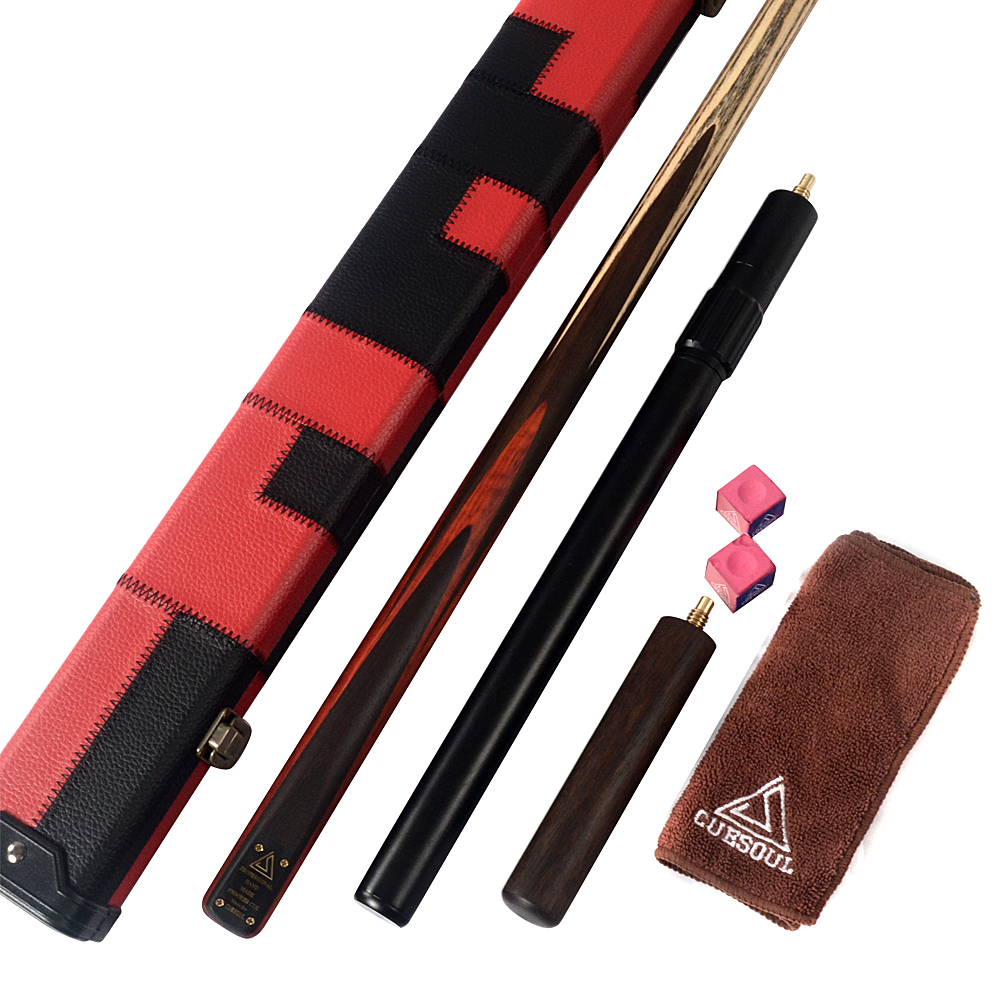 Cue Soul handgemaakte eendelige snookerkeu D413 met zwart/rode koffer – Bild 2